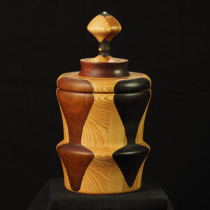 asso. vaso in legno artigianale