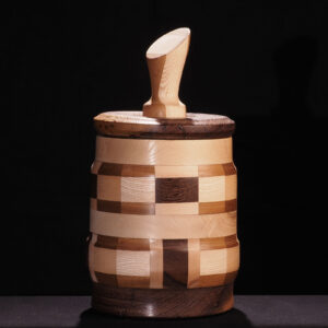 Picciuolo, biscottiera in legno artigianale