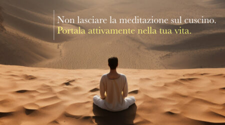 La vera funzione della meditazione - articolo blog Davide Pirovano
