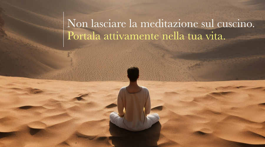 La vera funzione della meditazione - articolo blog Davide Pirovano